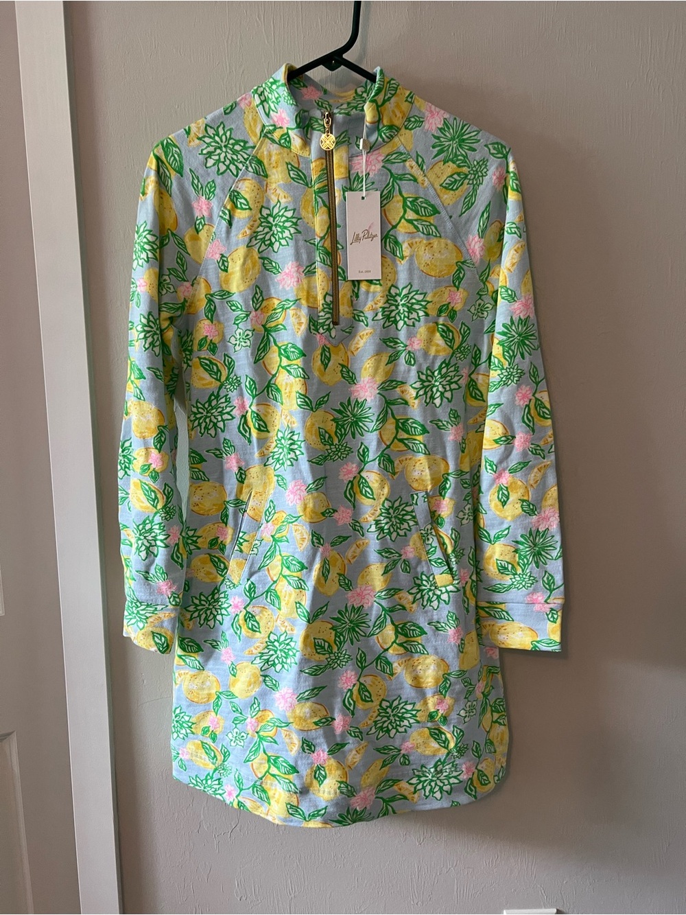 Lilly Pulitzer Lemon Print Pullover Tunic - Yellow & Green